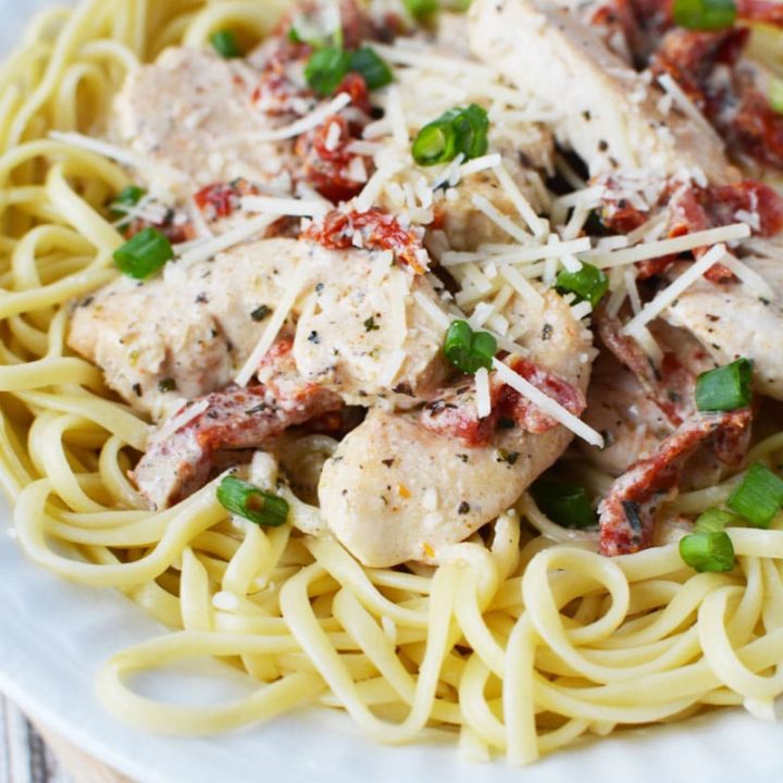 Cajun Chicken Alfredo Recipe with Linguine Pasta