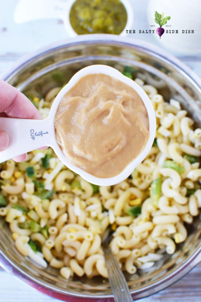 Classic Macaroni Salad with Sweet Relish Salty Side Dish