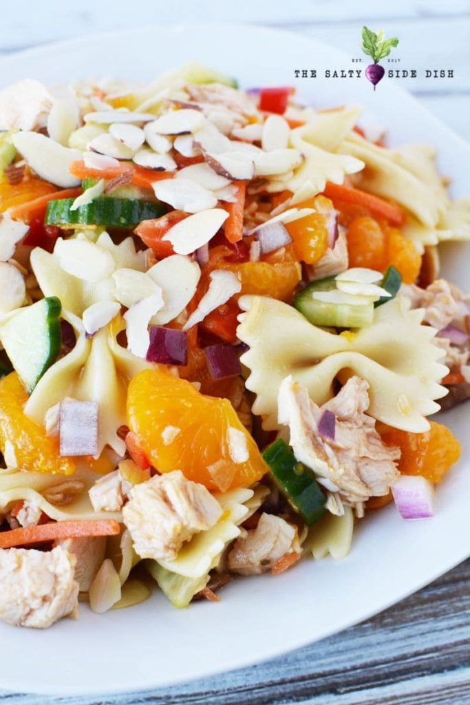 Mandarin Salad with Chicken & Pasta Salty Side Dish