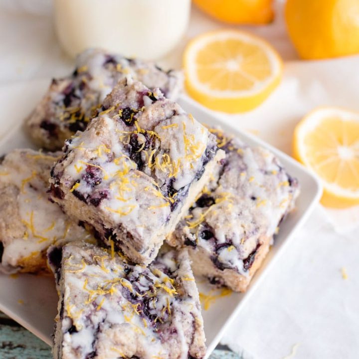 Blueberry Breakfast Cake with Glaze