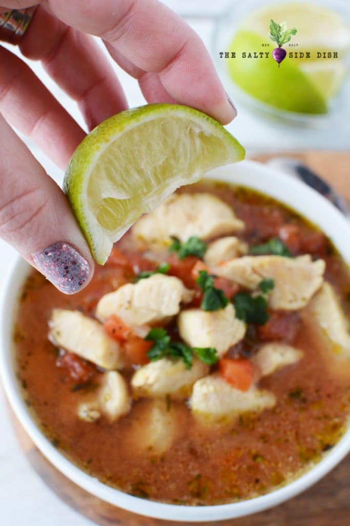 Chicken Lime Soup with Cilantro