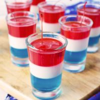 Red White and Blue Jello Shots