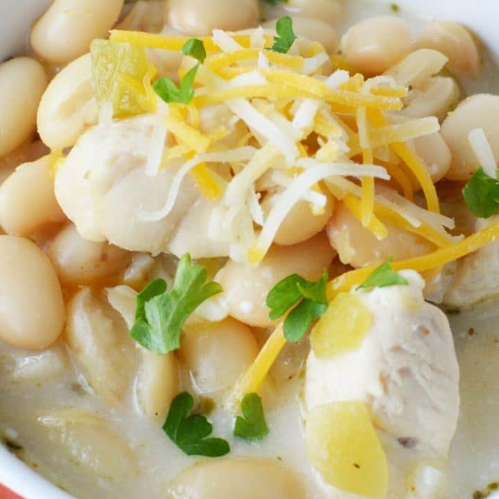 Easy White Chicken Chili with Northern Beans