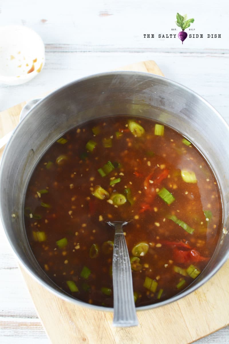 general tso's chicken sauce with chilies and garlic