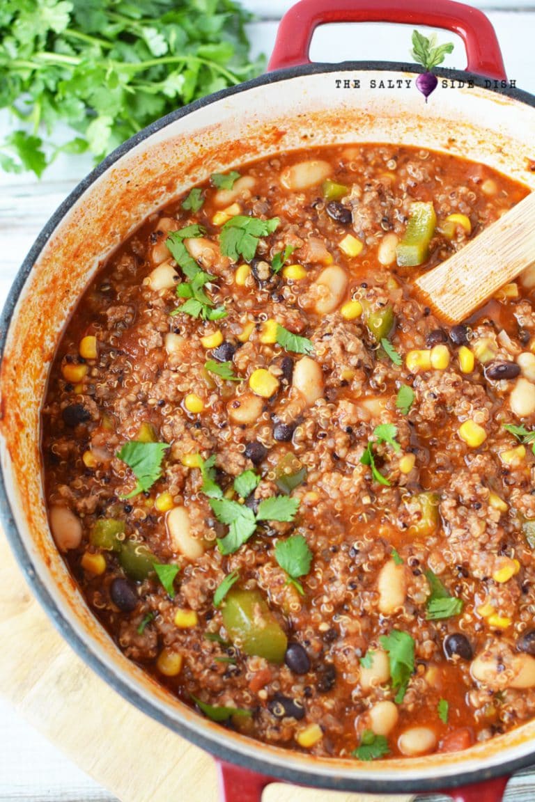 Hearty Quinoa Chili Recipe with Black Beans Easy Side Dish Recipes