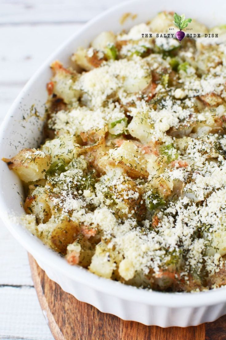 Baked Potato Salad with Dill (HOT Side Dish)