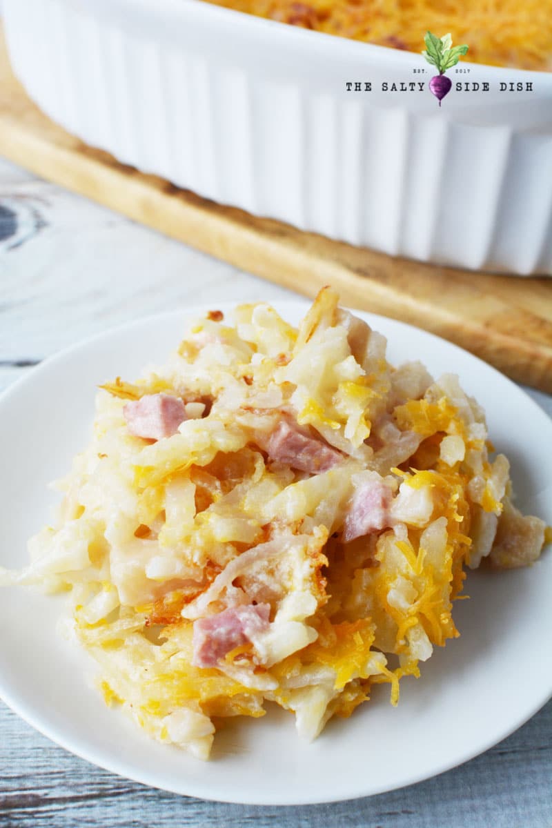 ricetta casseruola di prosciutto e hash brown