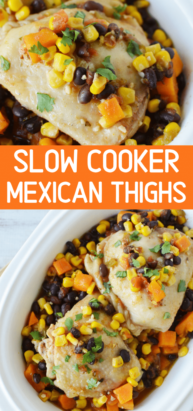 Slow Cooker Mexican Chicken Thighs with Black Beans