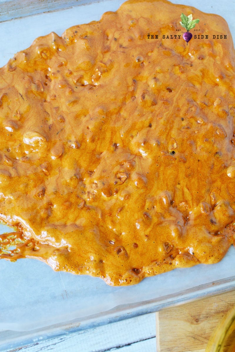 super hot peanut brittle needs to set