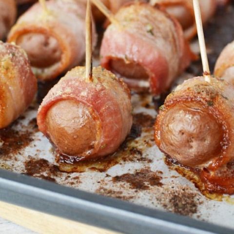 Bacon Wrapped Potatoes Oven Baked