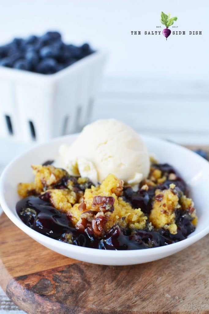 Crock Pot Blueberry Dump Cake with Pie Filling
