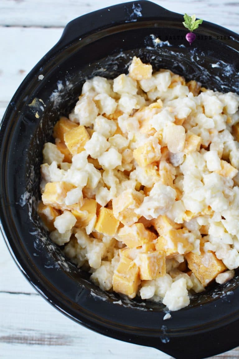 Ultimate Crock Pot Cheesy Potatoes Made with Hash Browns