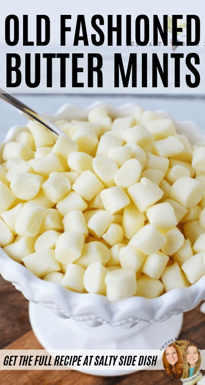 Butter Mints - Old Fashioned Handmade Buttery Mints are SO easy to make - Sweet and Creamy, plus no bake! #buttermints #recipe #dessert #babyshower #holiday #buttermint #peppermint