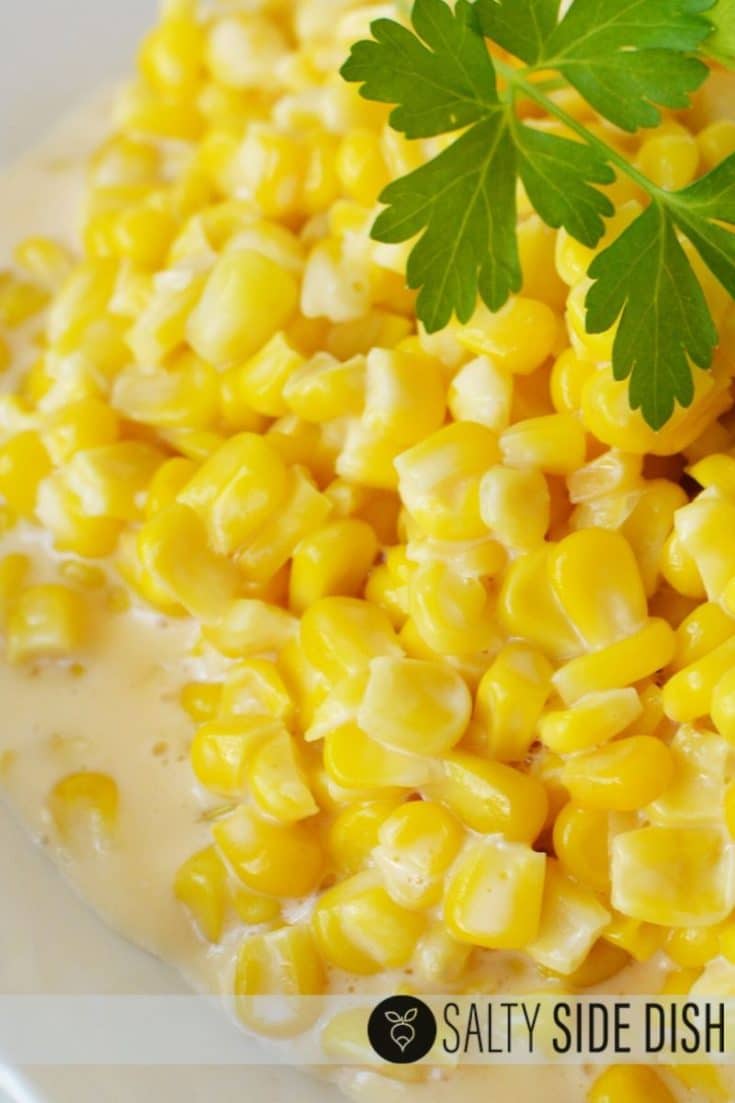 Cheesy Corn Easy Crockpot Side Dish