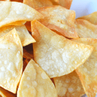 Homemade Tortilla Chips from Corn Tortillas