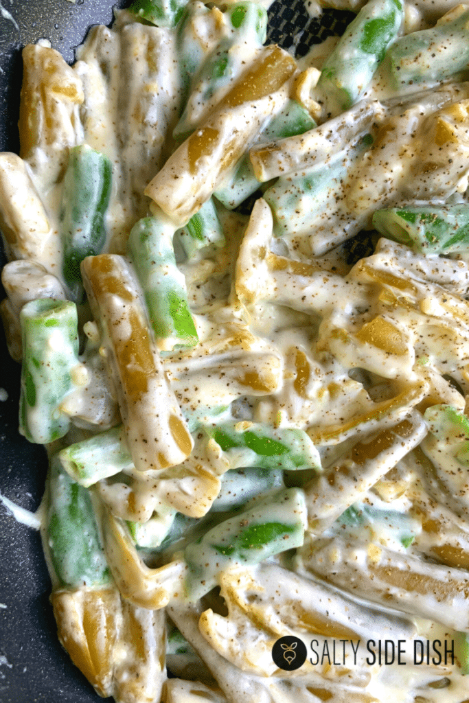 Keto Green Beans Recipe with Cream Cheese Salty Side Dish