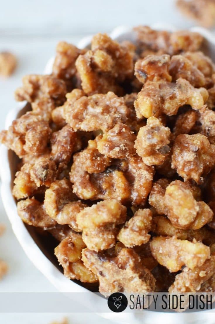 Candied Walnuts in MINUTES! Crunchy and EASY!! Easy Side Dish Recipes