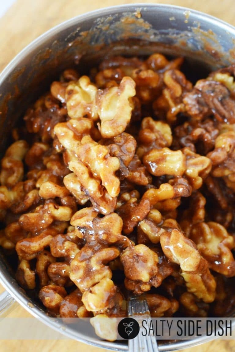 Candied Walnuts in MINUTES! Crunchy and EASY!! Easy Side Dish Recipes