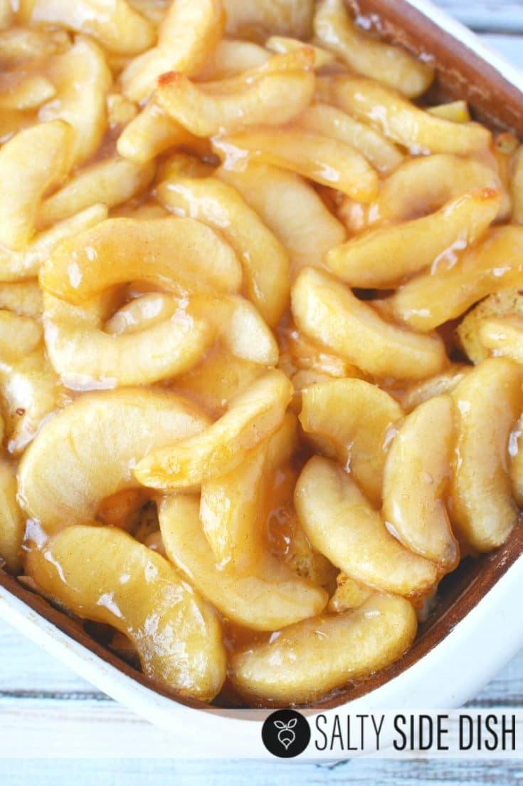 Apple Breakfast Bake with Caramel Sauce