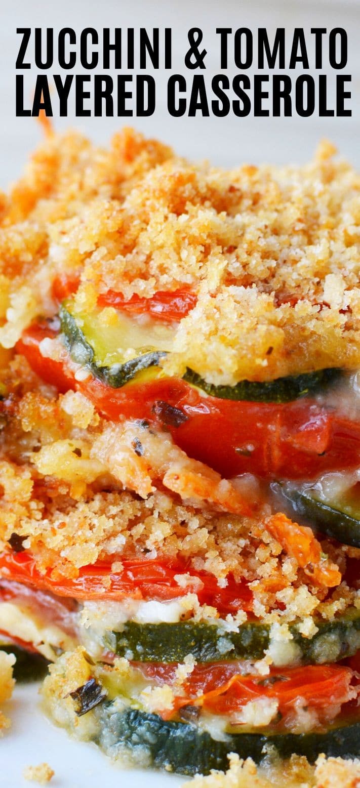 Zucchini Tomato Casserole with Bread Crumb Topping - exciting gourmet side dish recipe #sidedish #squash #zucchini #casserole #bake #tomatoes Zucchini Tomato Casserole with Bread Crumb Topping - exciting gourmet side dish recipe #sidedish #squash #zucchini #casserole #bake #tomatoes