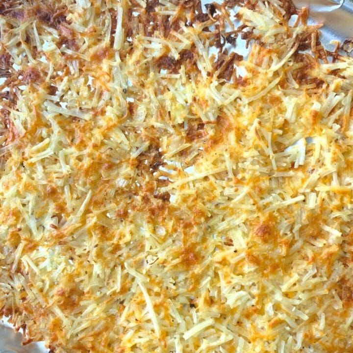 Hash Browns in Oven (Crispy and Cheesy!)
