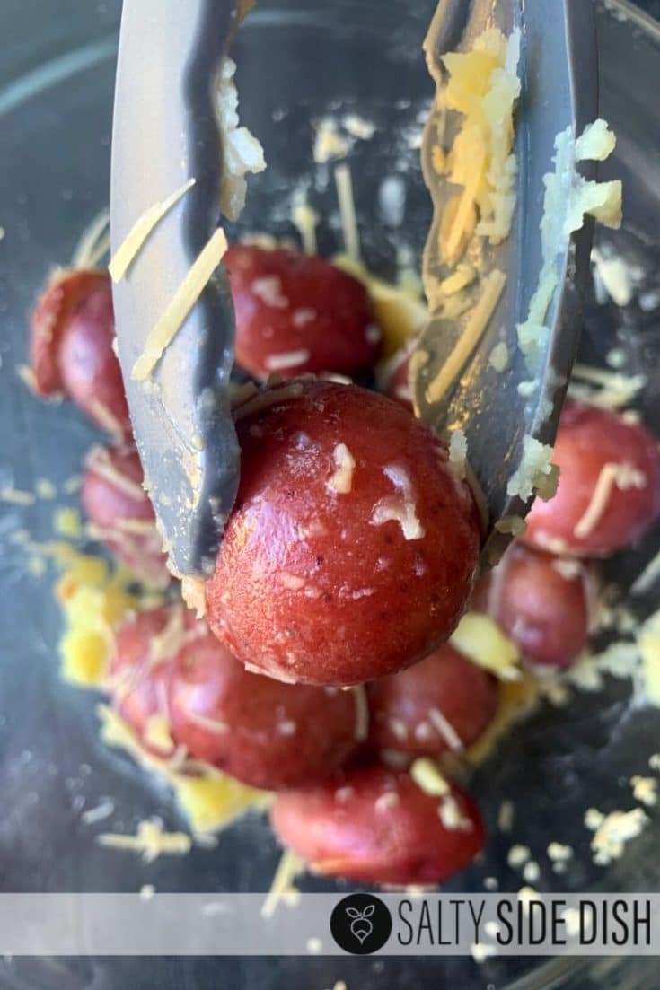 Simple Pressure Cooker Red Potatoes with Buttery Parmesan Salty Side Dish