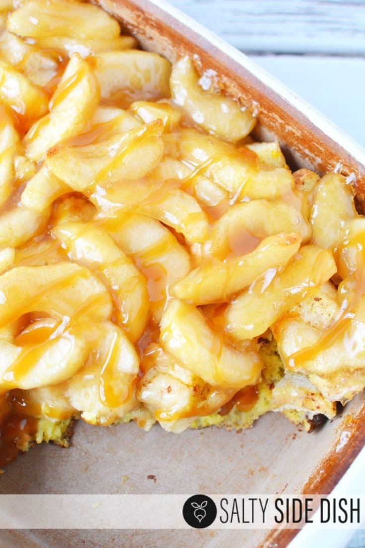 Cinnamon Apple Breakfast Bake Recipe with Homemade Caramel Sauce