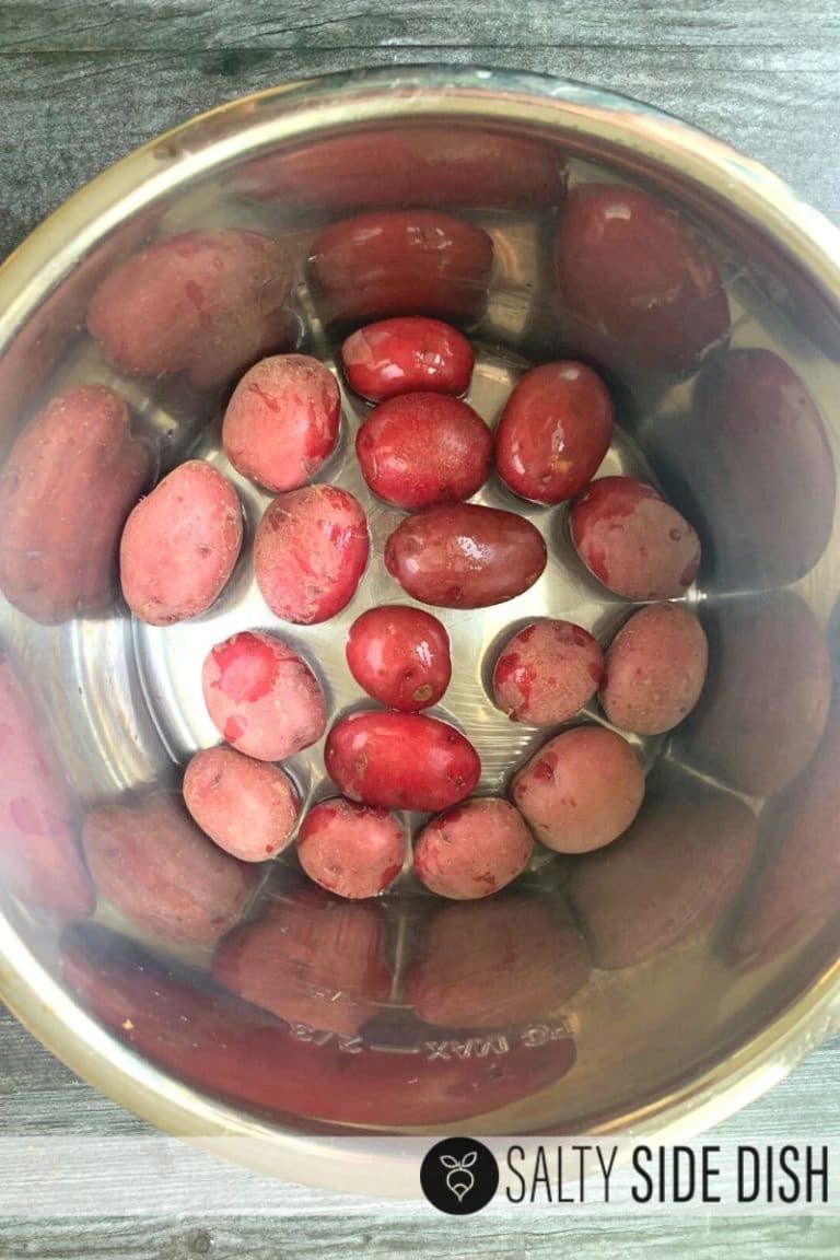 Simple Pressure Cooker Red Potatoes with Buttery Parmesan Salty Side Dish