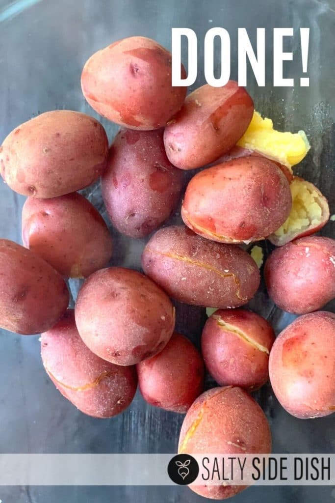 Simple Pressure Cooker Red Potatoes with Buttery Parmesan Salty Side Dish