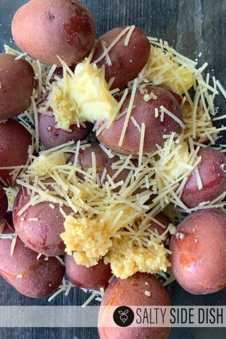 Simple Pressure Cooker Red Potatoes with Buttery Parmesan Salty Side Dish