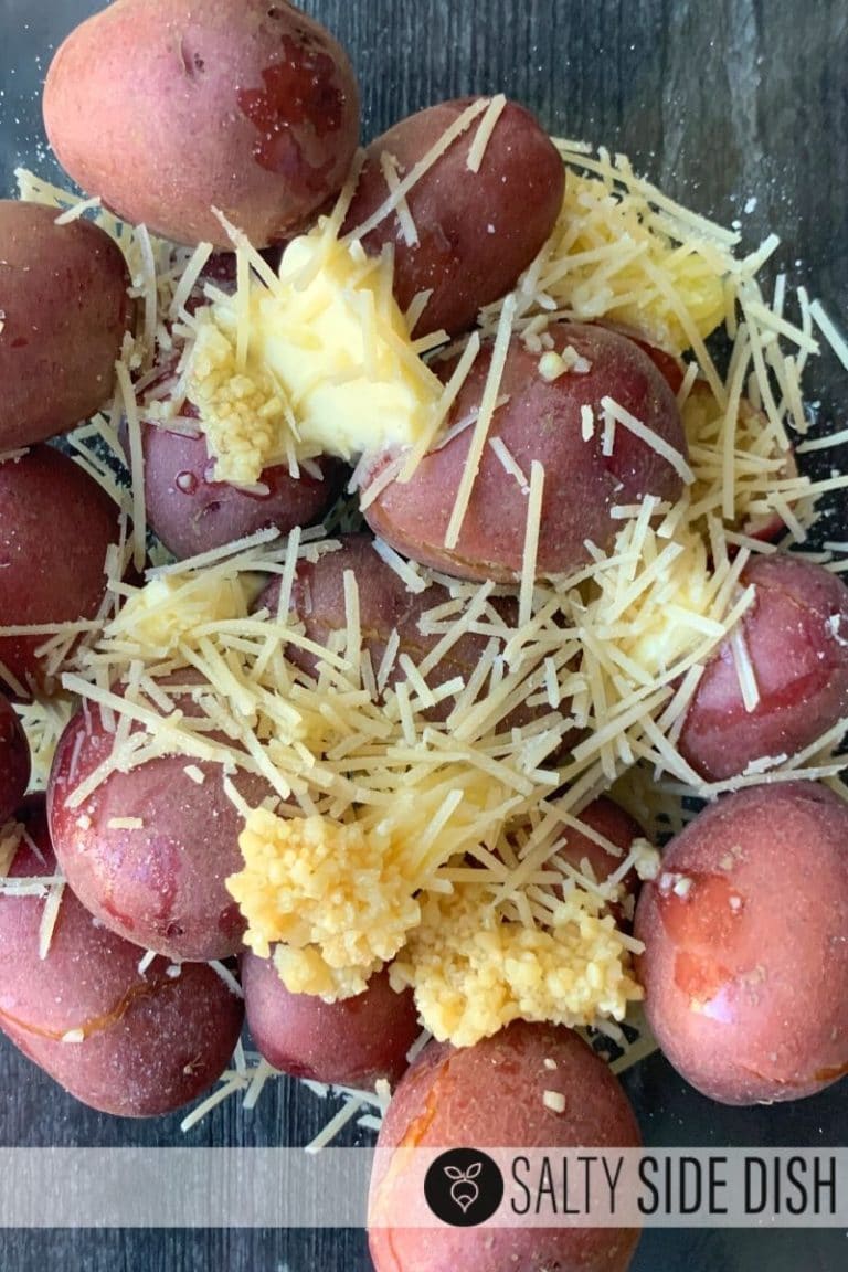 Simple Pressure Cooker Red Potatoes with Buttery Parmesan Salty Side Dish