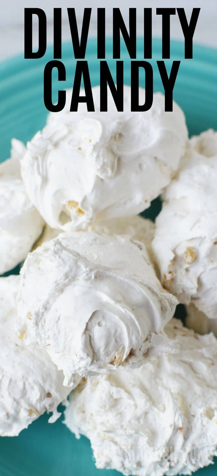 Divinity Candy - an Easy southern old fashioned candy with bits of pecans - perfect Christmas homemade divinity #divinitycandy #candy #christmascandy #recipes #dessert #holidaycandy #southernrecipe Divinity Candy - an Easy southern old fashioned candy with bits of pecans - perfect Christmas homemade divinity #divinitycandy #candy #christmascandy #recipes #dessert #holidaycandy #southernrecipe