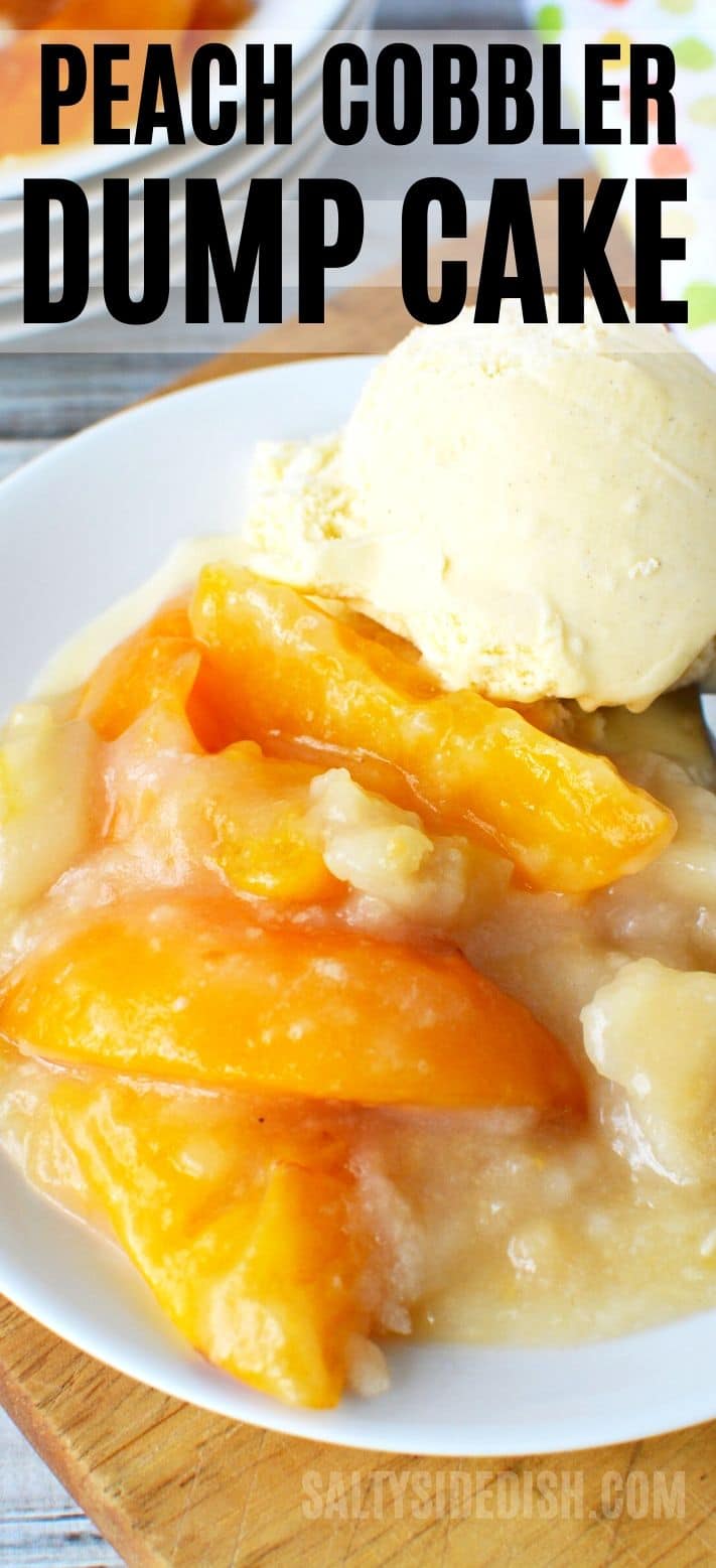 Peach Cobbler Dump Cake, an easy slow cooker dump dessert where peaches are the star! Serve with vanilla ice cream and top with pecans for a real southern treat without the work #dumpcake #peachcobbler #peaches #peachdesserts #dessert #recipe Peach Cobbler Dump Cake, an easy slow cooker dump dessert where peaches are the star! Serve with vanilla ice cream and top with pecans for a real southern treat without the work #dumpcake #peachcobbler #peaches #peachdesserts #dessert #recipe