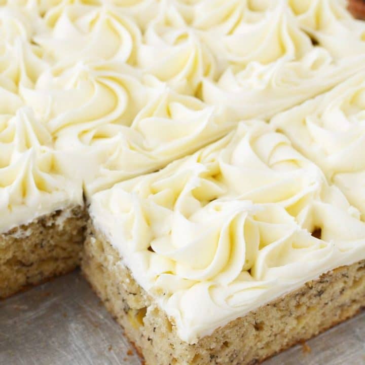 Banana Bars with Cream Cheese Frosting
