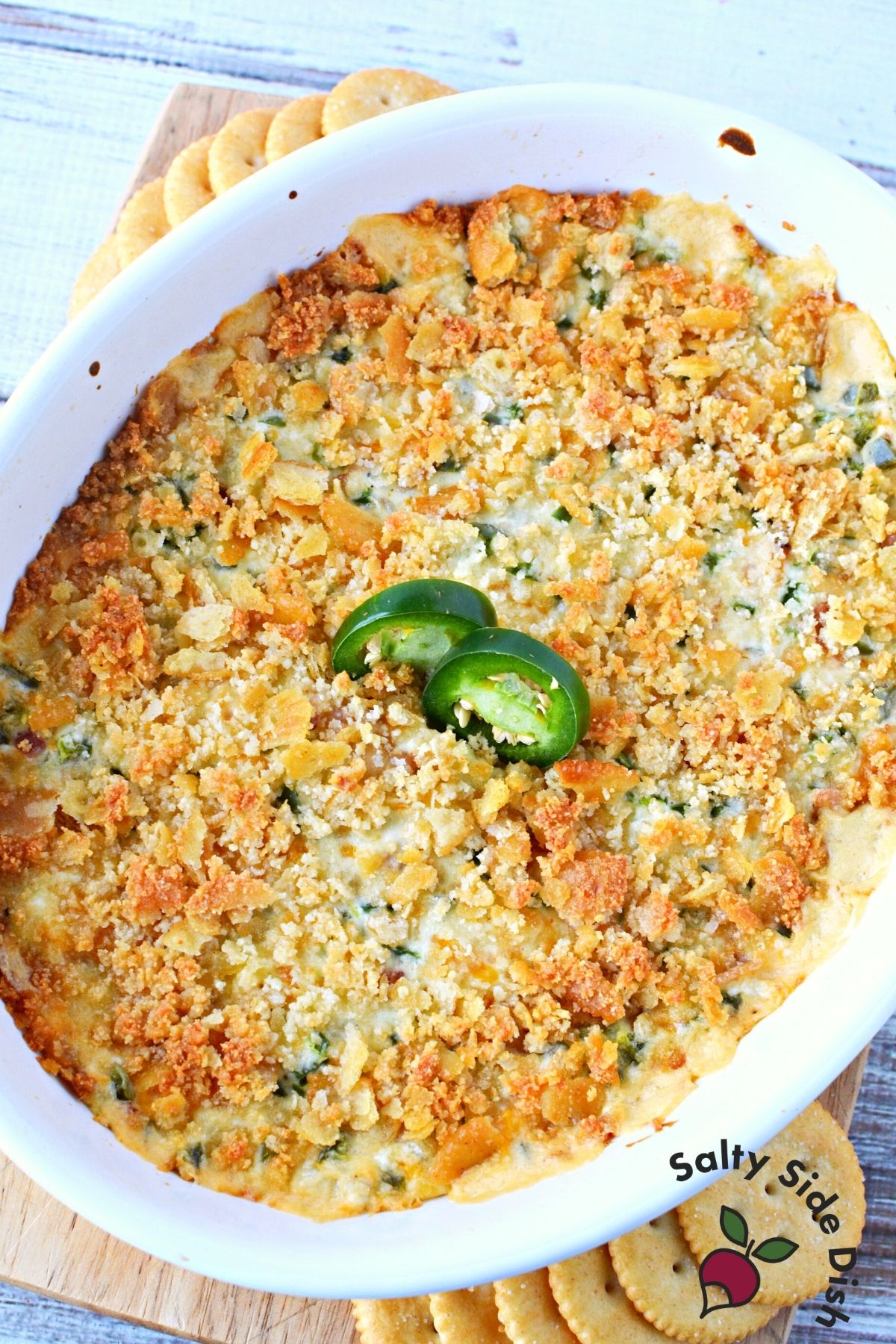 Super Cheesy Jalapeno Popper Dip with Panko Salty Side Dish