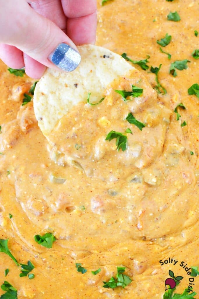 Chili Cheese Dip with Cream Cheese {No Velveeta} Salty Side Dish