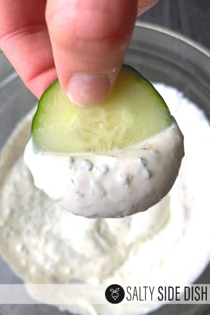 ADDICTING Cucumber Dip Recipe with Dill (KETO)