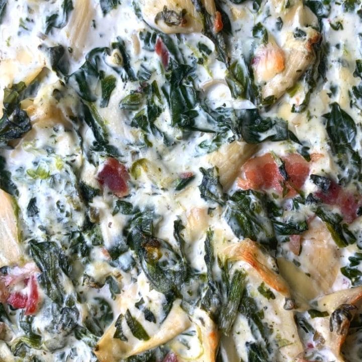 Keto Spinach Artichoke Dip