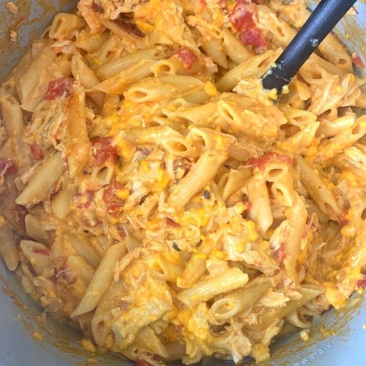 Pressure Cooker Ultimate Chicken Pasta with Rotel
