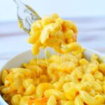 macaroni noodles on fork