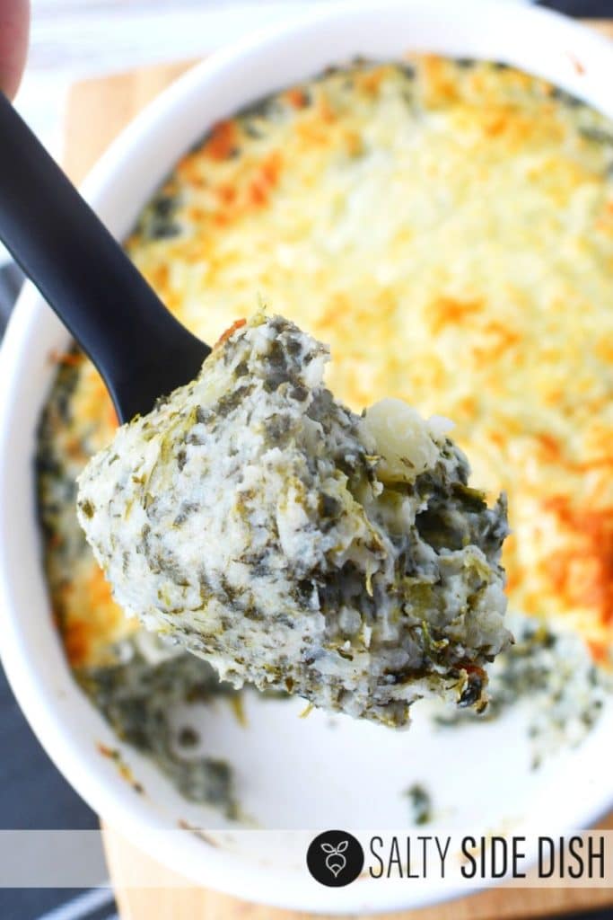 Homemade Spinach Mashed Potatoes with Delicious Cheese Topping