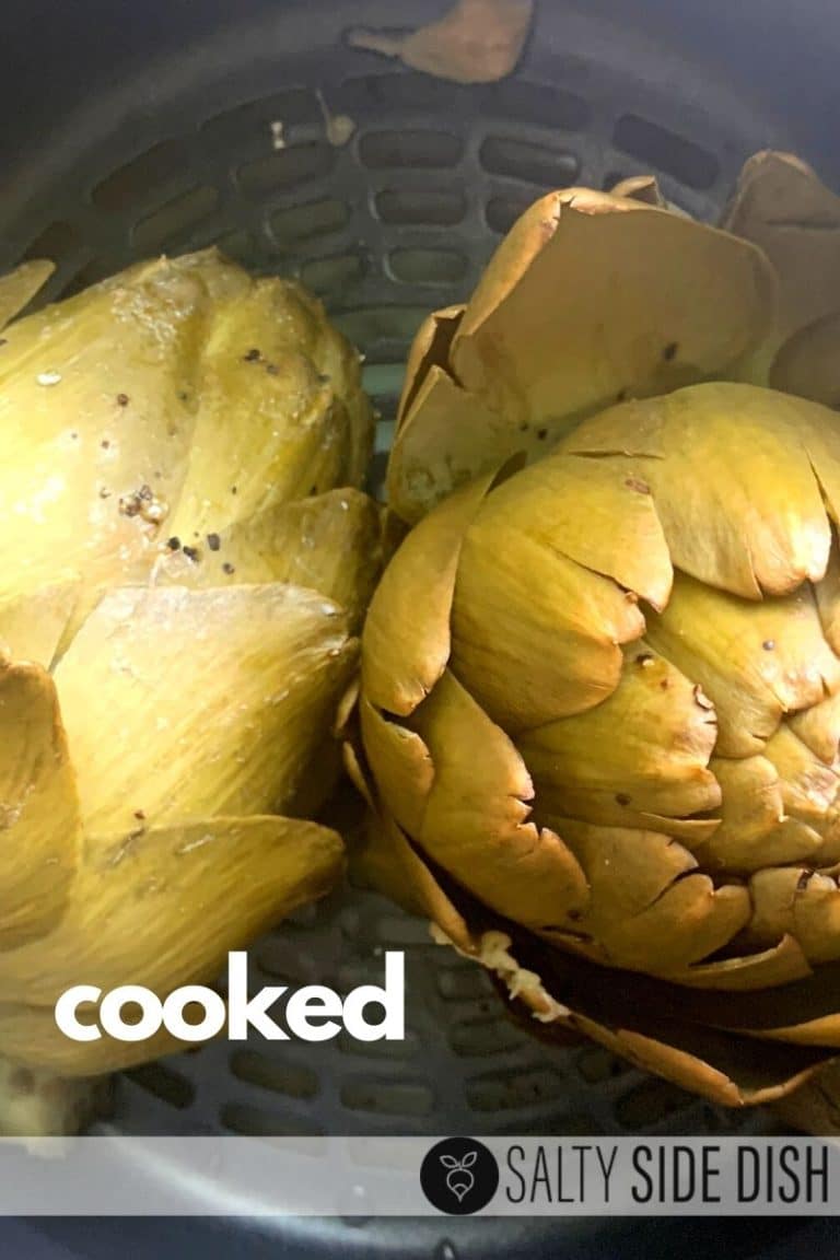 Artichokes in Pressure Cooker with Garlic Butter Salty Side Dish