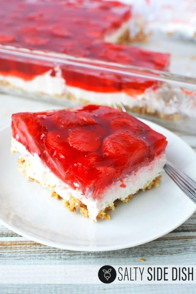 Strawberry Pretzel Salad Old Fashioned Holiday Dessert Recipe!