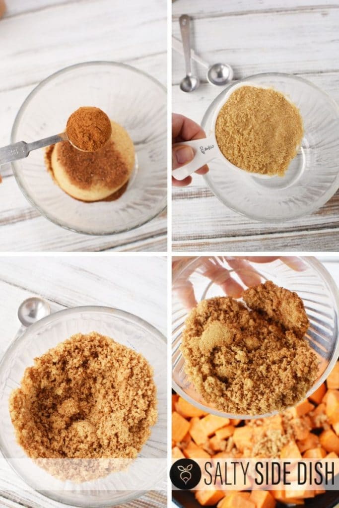 Stove Top Sweet Potatoes with Brown Sugar Salty Side Dish