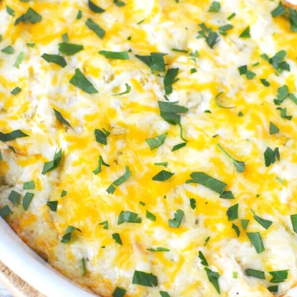 Super Cheesy Chicken Enchilada Dip with Cream Cheese Salty Side Dish