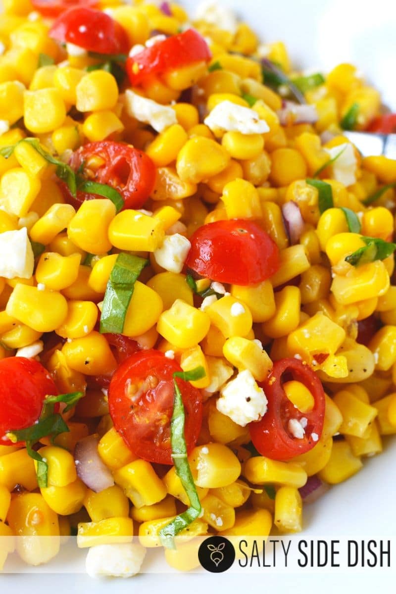 summer corn salad recipe - Corn and Tomato Salad Side Dish Recipe
