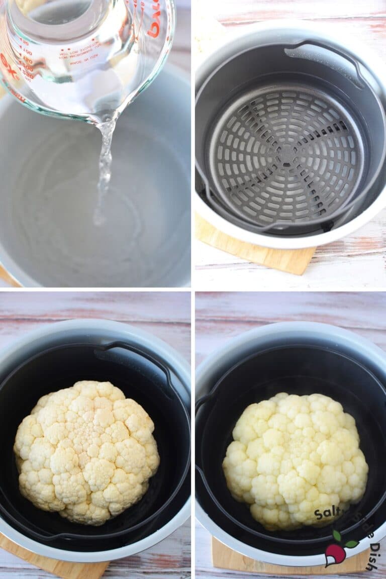 Ninja Foodi Cauliflower {Whole Roasted} Salty Side Dish