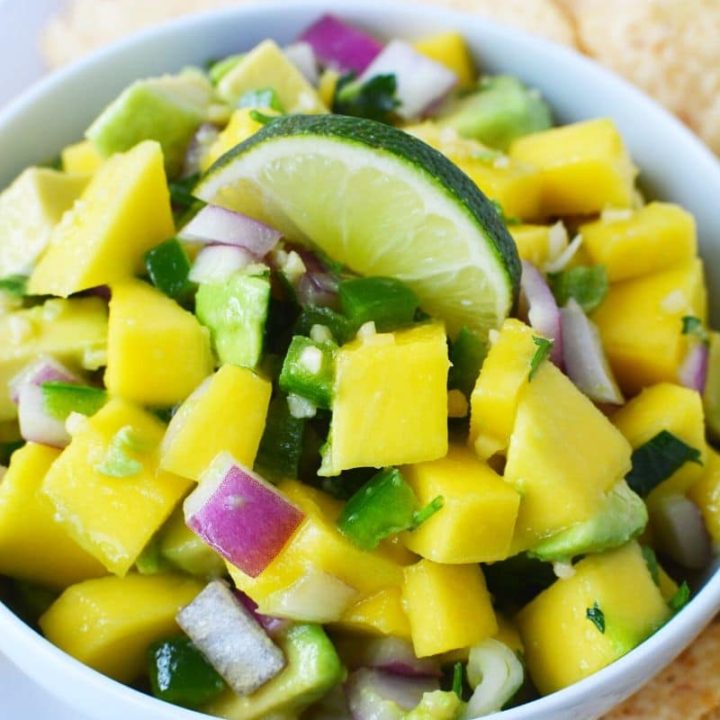 Mango Avocado Salsa Recipe with Lime Vinaigrette