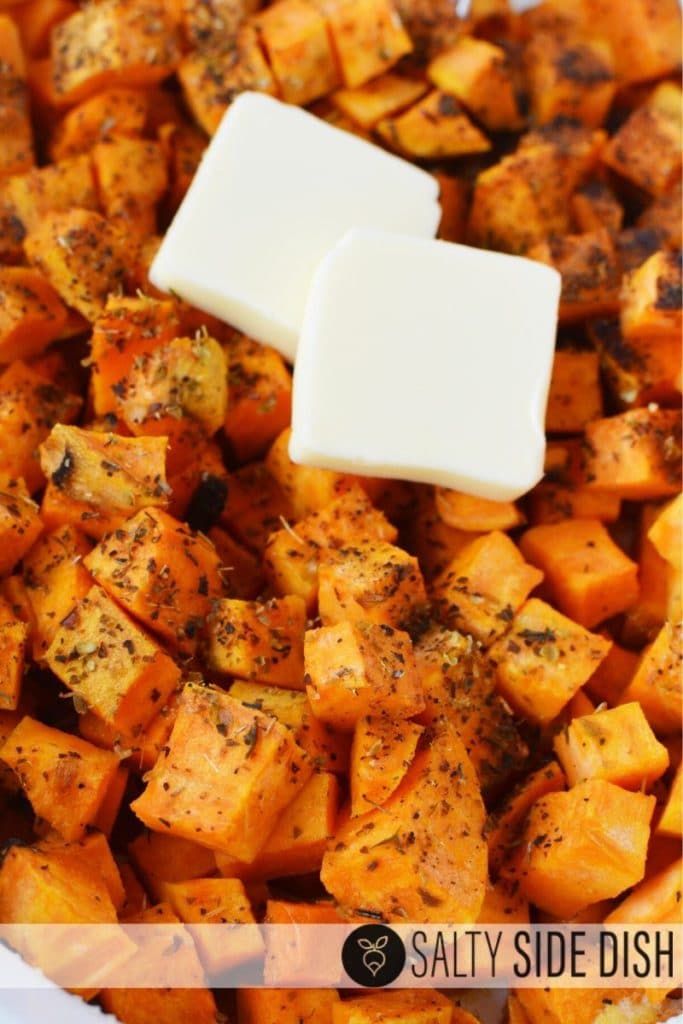 Baking Diced Sweet Potatoes in Oven for a Quicker Side Dish