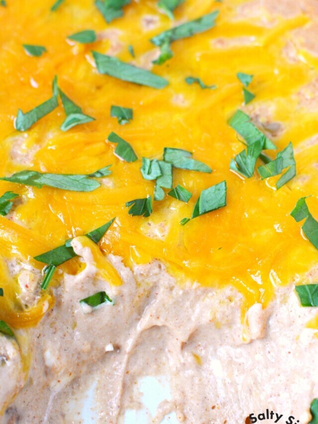 Refried Bean Dip – So Cheesy and Creamy!